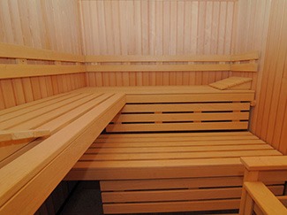 sauna next to master bathroom